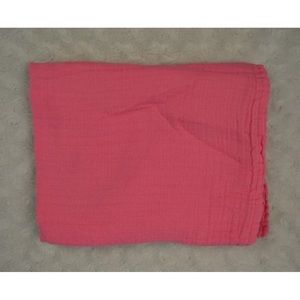 Modern Baby Solid Pink Baby Swaddle Blanket 100% Cotton Muslin Lovey